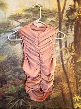 n:PHILANTHROPY Blush Ruched Strapless Dress